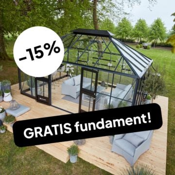 Drivhus Juliana Grand Oase | 18,8 m² - 15% Rabatt!